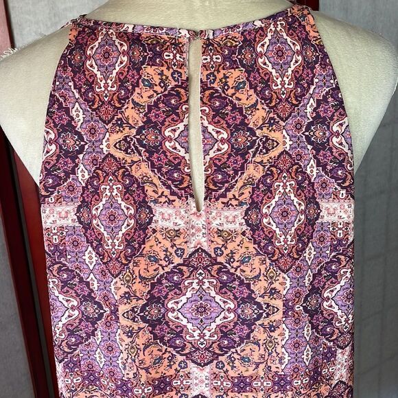 Tabitha Webb Multicolored, Lined Sleeveless Blouse. Like New (Size: Small) - Picture 9 of 14